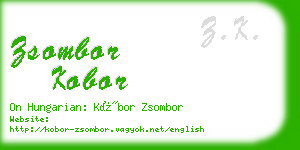 zsombor kobor business card